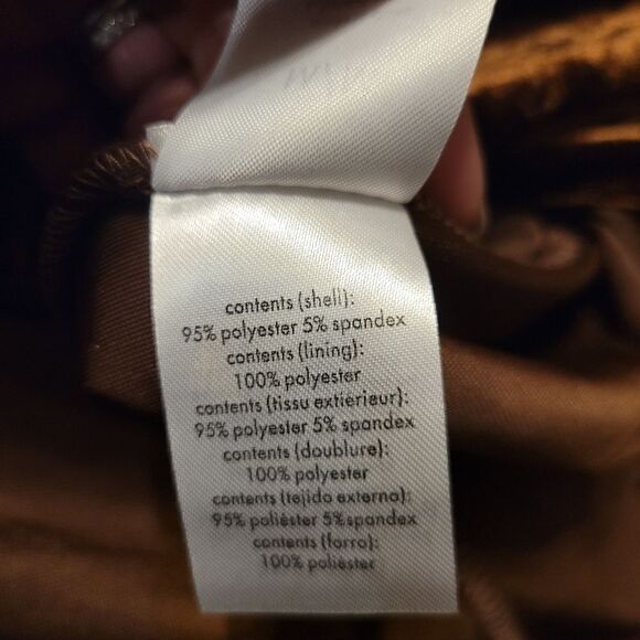 WeWoreWhat Velvet Bodycon Dress Brown Size M - Picture 6 of 6